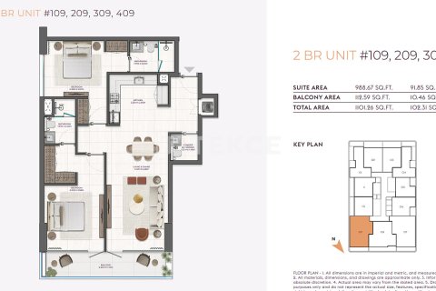 2 bedrooms Apartment in Dubai, UAE No. 155286 5