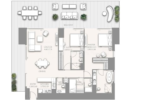 Apartment de 4 dormitorios en Dubai, UAE No. 106672 30