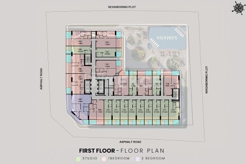 Appartement de 1 chambre à Dubai Land, UAE No. 135329 30