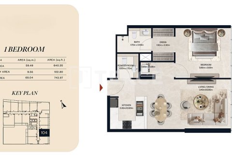 Apartment de 2 dormitorios en Jumeirah Village Circle, UAE No. 155292 17