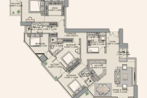 Penthouse de 4 dormitorios en Downtown Dubai (Downtown Burj Dubai), UAE No. 153551 26