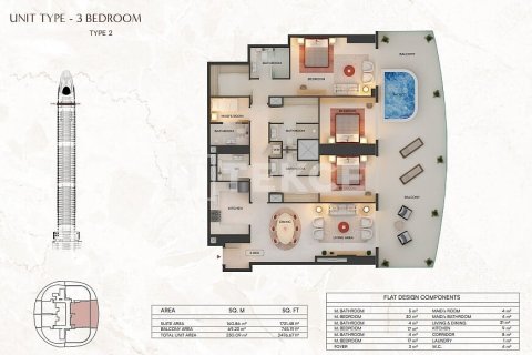 Appartement de 1 chambre à Dubai, UAE No. 203355 18