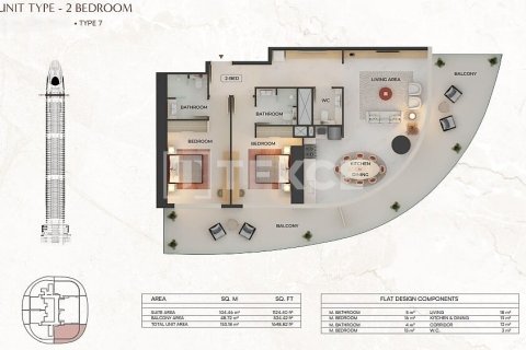 Appartement de 1 chambre à Dubai, UAE No. 203355 21