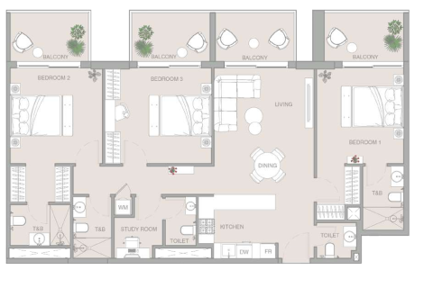 1 bedroom Apartment in Jumeirah Village Triangle, UAE No. 153620 24