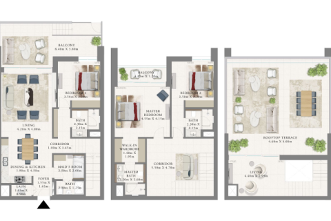Apartment de 1 dormitorio en Dubai Creek Harbour, UAE No. 153757 9