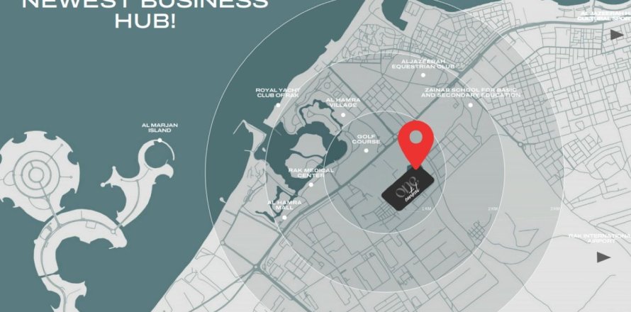 Apartment de 2 dormitorios en Ras Al Khaimah, UAE No. 183833