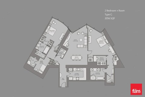 Квартира с 2 спальнями в Даунтаун Дубай (Даунтаун Бурдж Дубай), ОАЭ №8866 3