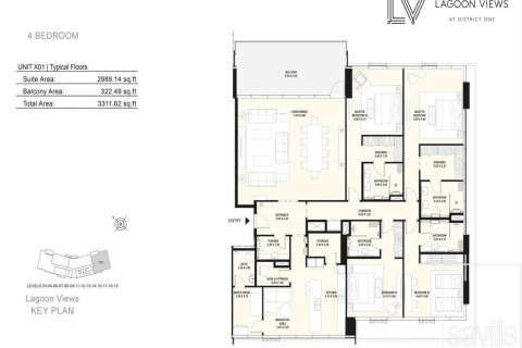 4 bedrooms Apartment in District One, UAE No. 211118 12