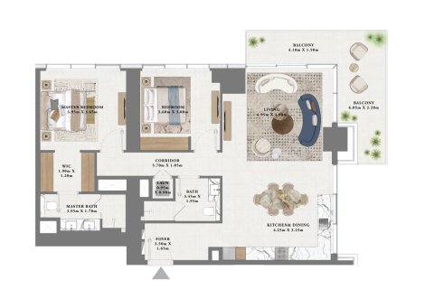 1 غرف نوم شقة في Dubai Creek Harbour, الإمارات العربية المتحدة رقم 153575 19