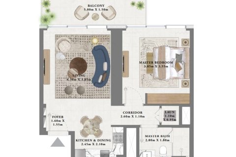 1 غرف نوم شقة في Dubai Creek Harbour, الإمارات العربية المتحدة رقم 153575 18
