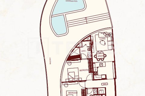 Appartement de 2 chambres à Majan, UAE No. 168072 3