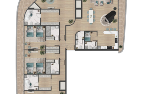 1 غرف نوم شقة في Al Marjan Island, الإمارات العربية المتحدة رقم 153596 4
