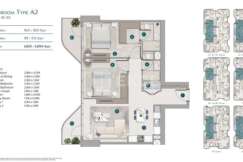 Appartement de 3 chambres à Dubai, UAE No. 124822 31