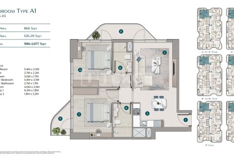 Appartement de 3 chambres à Dubai, UAE No. 124822 30
