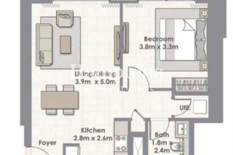 Appartement de 1 chambre à Harbour Views 2, UAE No. 162974 11