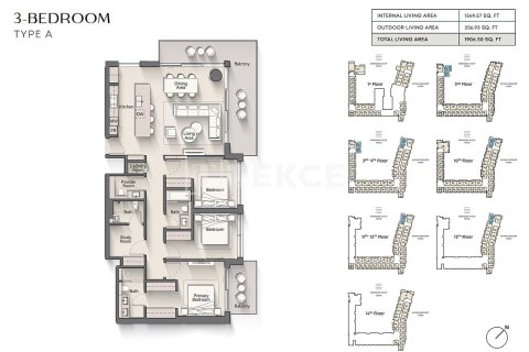 2 غرف نوم شقة في Al Marjan Island, الإمارات العربية المتحدة رقم 155146 18