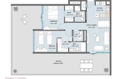 Appartement de 4 chambres à Masdar City, UAE No. 151185 21