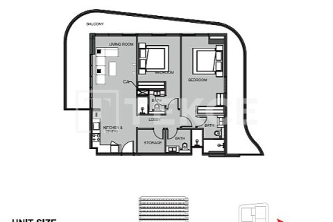 Квартира с 2 спальнями в Dubai Land, ОАЭ №127525 21