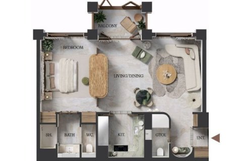 Apartment de 1 dormitorio en Business Bay, UAE No. 153540 7