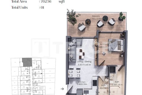 Studio Apartment in Al Warsan, UAE No. 216850 19