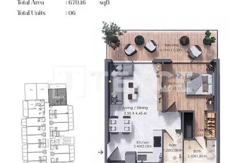 Studio Apartment in Al Warsan, UAE No. 216850 20