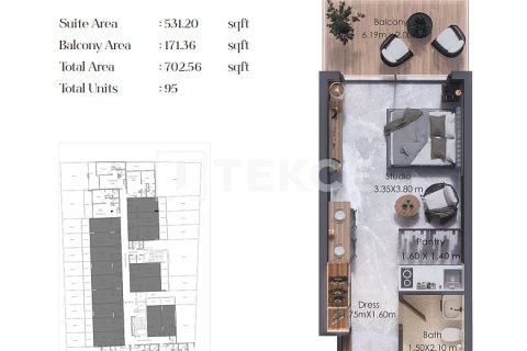 Studio Apartment in Al Warsan, UAE No. 216850 18
