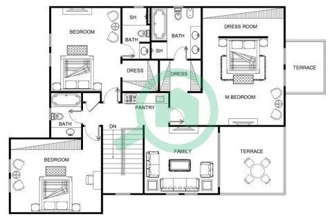 Villa de 4 dormitorios en Jumeirah Islands, UAE No. 205780 15