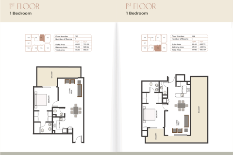 Apartment de 1 dormitorio en Nadd Al Sheba, UAE No. 153516 5