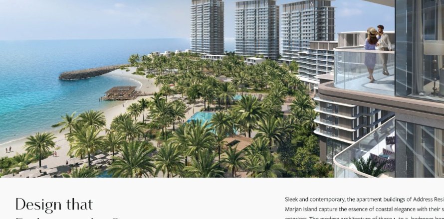 Apartment de 1 dormitorio en Ras Al Khaimah, UAE No. 184168