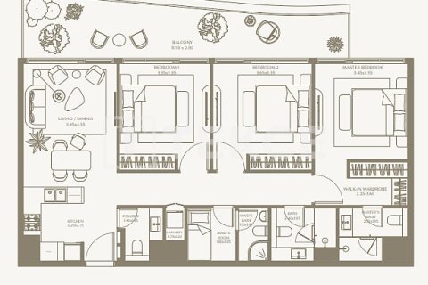 Appartement de 2 chambres à Umm Al Quwain, UAE No. 144108 23