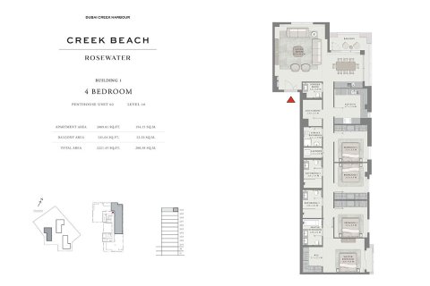 Apartment de 1 dormitorio en Dubai Creek Harbour, UAE No. 153731 3
