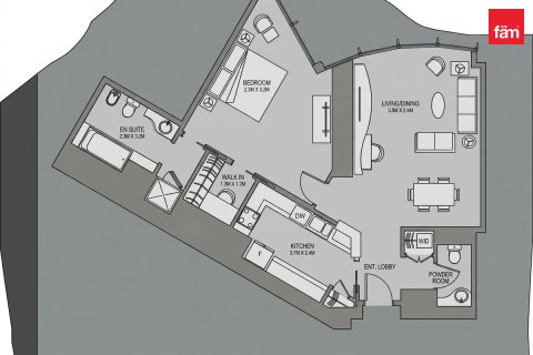 Appartement de 1 chambre à Downtown Dubai (Downtown Burj Dubai), UAE No. 219194 11