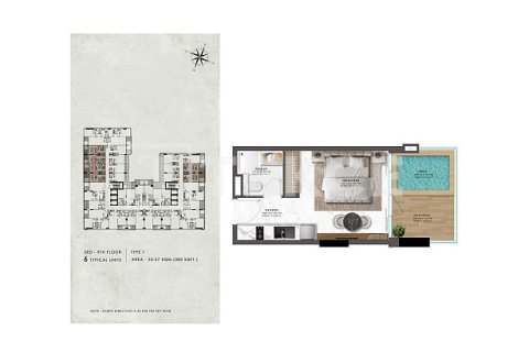 Appartement de 2 chambres à Majan, UAE No. 99315 19