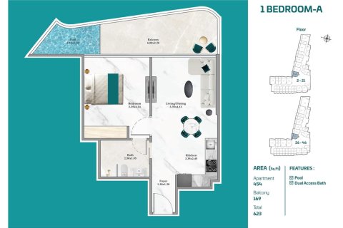 Appartement de Studio à Maritime City, UAE No. 153530 10