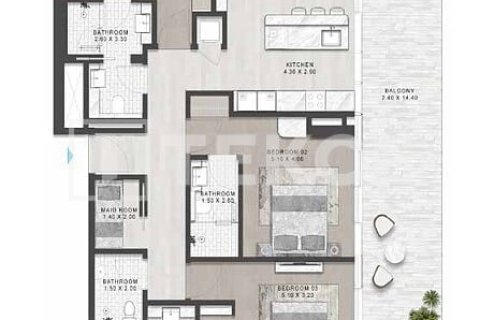 Appartement de 3 chambres à Al Marjan Island, UAE No. 199588 3