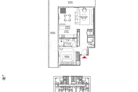 3 غرف نوم شقة في Dubai Harbour, الإمارات العربية المتحدة رقم 149169 20