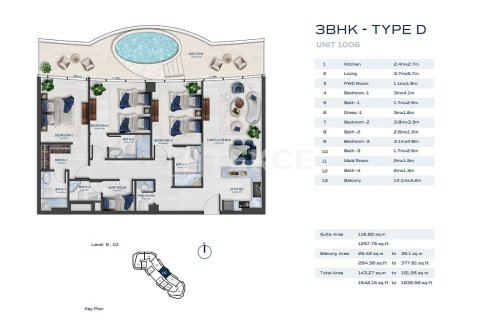 Квартира с 2 спальнями в Al Marjan Island, ОАЭ №144726 27