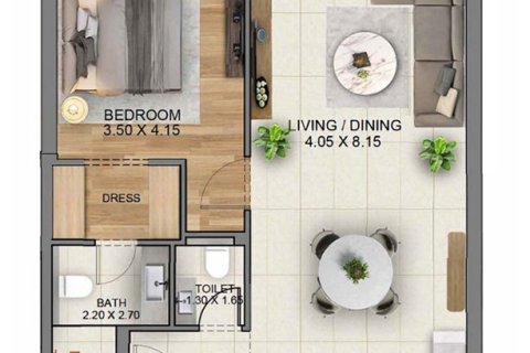 Apartment de 1 dormitorio en Dubai, UAE No. 153579 12