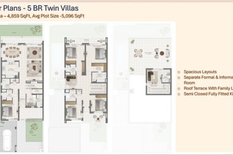 Townhouse de 3 chambres à The Valley, UAE No. 153741 3