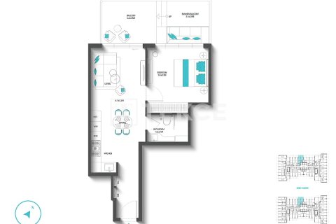 Apartment de 2 dormitorios en Dubai Land, UAE No. 159929 3