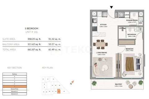 Appartement de 3 chambres à Meydan, UAE No. 222309 22