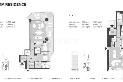 Appartement de 2 chambres à Business Bay, UAE No. 135323 29