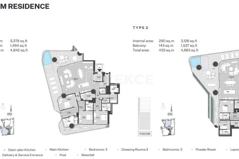 Appartement de 2 chambres à Business Bay, UAE No. 135323 31