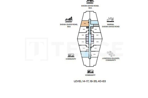 Appartement de 1 chambre à Jumeirah Lake Towers, UAE No. 124889 18