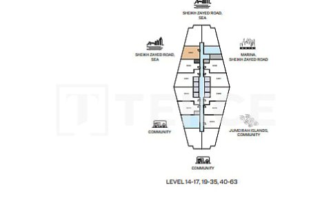 Appartement de 1 chambre à Jumeirah Lake Towers, UAE No. 124889 17