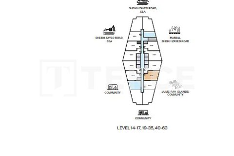 Appartement de 1 chambre à Jumeirah Lake Towers, UAE No. 124889 22