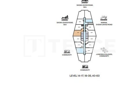 Appartement de 1 chambre à Jumeirah Lake Towers, UAE No. 124889 24