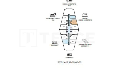 Appartement de 1 chambre à Jumeirah Lake Towers, UAE No. 124889 11