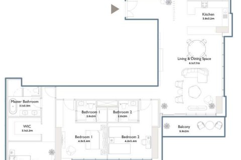 1 bedroom Apartment in Jumeirah Islands, UAE No. 153600 8