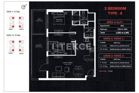 Appartement de 1 chambre à Jumeirah Lake Towers, UAE No. 140108 19